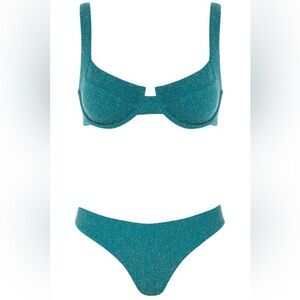 Vetchy Laguna Emerald Sparkle Bikini Set